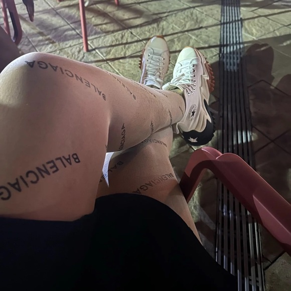 COPY - Black Diamond Logo Words BA Prints Nylon Women’s Pantyhose Stretchy Blac… - Picture 17 of 17